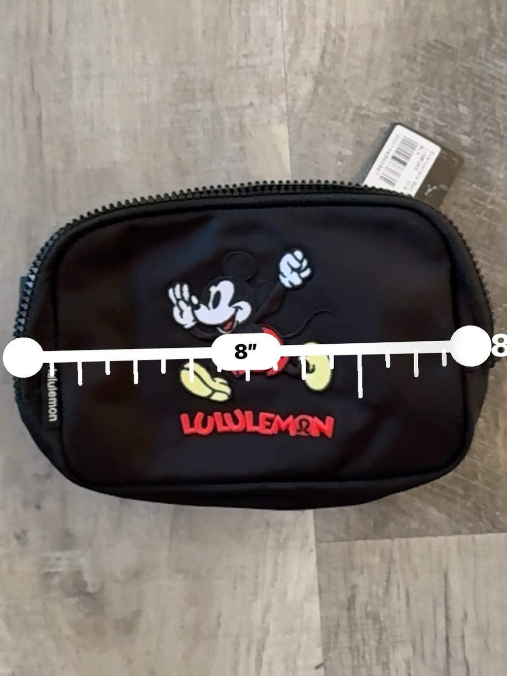 lululemon athletica Black Toiletry Pouch with Red & Yellow Mickey Embroidery - Picture 5 of 6